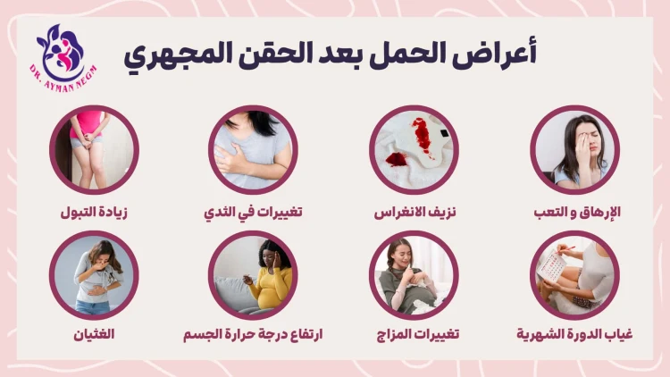 أعراض نجاح الحقن المجهري من أول يوم