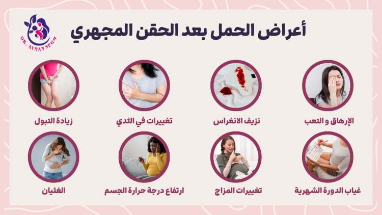 أعراض نجاح الحقن المجهري من أول يوم